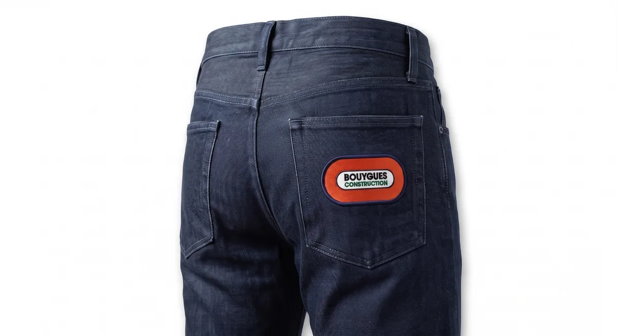 Jeans brodé sur mesure