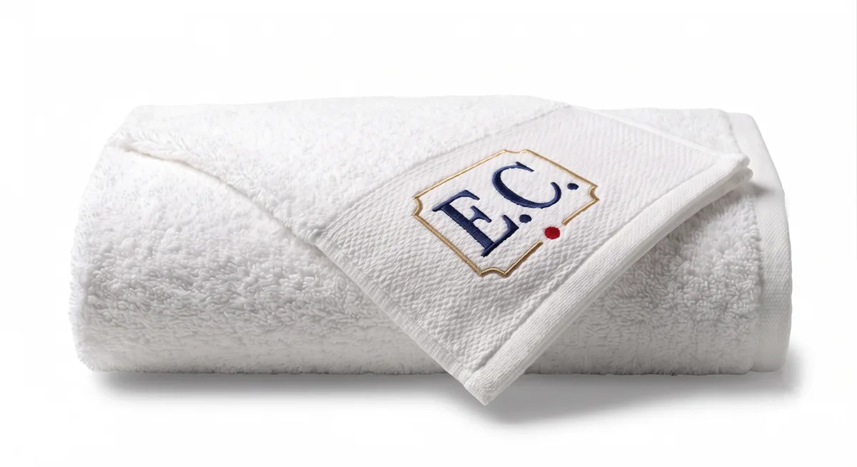 Serviette brodée sur mesure