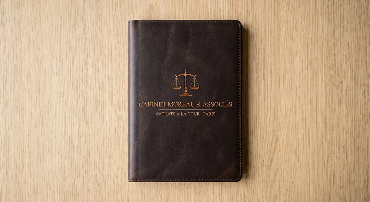Maroquinerie cuir gravée laser porte-carte cadeau haut de gamme